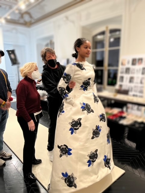 Jordan Leftwich Fitting for Maison Valentino Haute Couture Spring Summer 2022 Collection