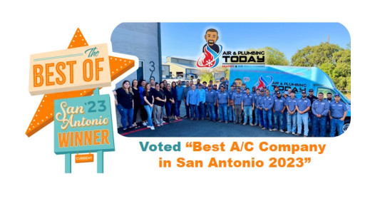 Air & Plumbing Today Voted 'Best AC Company in San Antonio 2023' by SA Current Magazine Readers