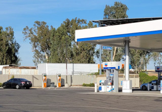 EV Charging Stations at Gas Station