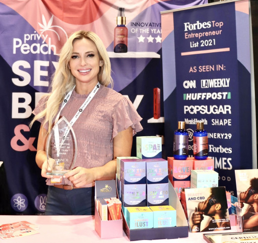 Privy Peach Wins Innovative Product of the Year for One of the First All-Natural and Latex-Compatible CBD Infused Sexual Health and Wellness Products on the Market
