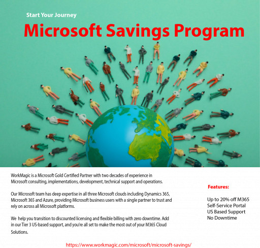 Business Consulting Firm WorkMagic Introduces New Program to Help Clients Save Big on Microsoft Products