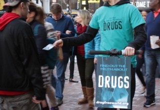 Volunteers are bringing the truth about drugs to  San Francisco residents and those in town for the  NFL Championship Game.