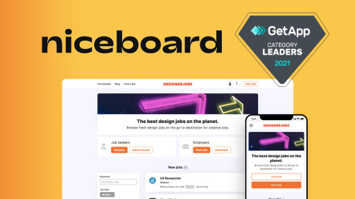 Niceboard Named Category Leader for Job Board Software