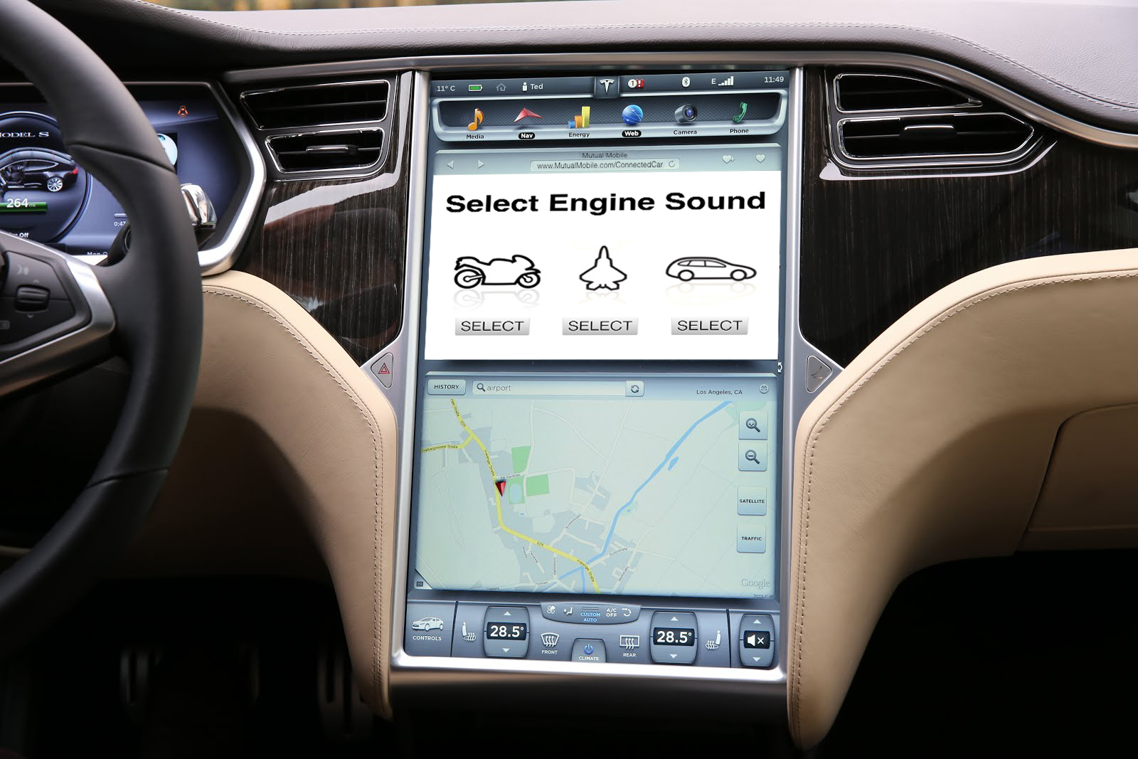 tesla model s radio