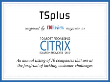 TSplus recognized as Citrix Most Promising Solution 2019