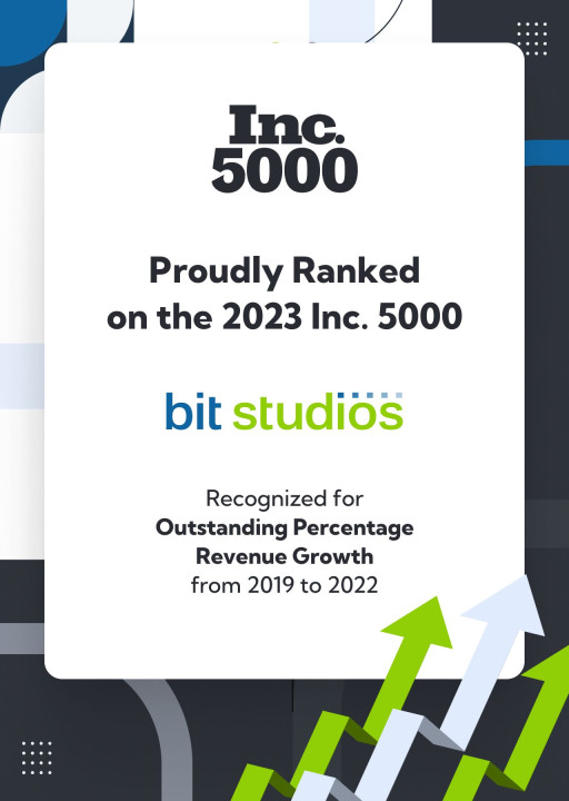 BIT Studios Celebrates Inclusion on the 2023 Inc. 5000 List