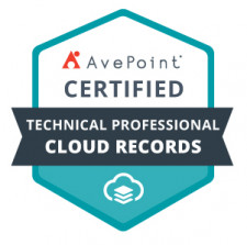 AvePoint Certified Technical Professional Cloud Records Badge