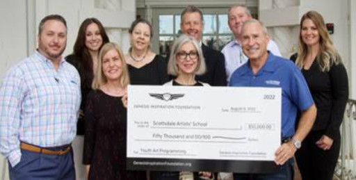 Genesis Stores Proud to Present Foundation Grant to Scottsdale Artists’ School