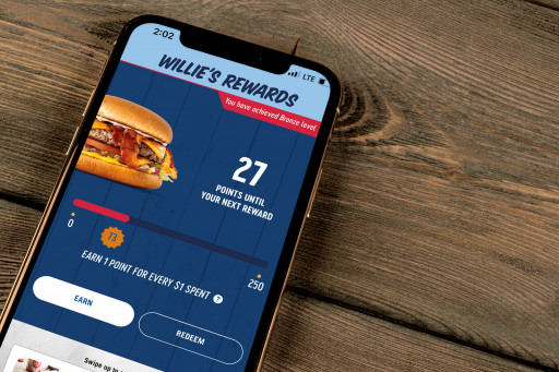 WILLIE'S GRILL & ICEHOUSE DEBUTS LOYALTY PROGRAM APP WITH ENDLESS PERKS FOR CUSTOMERS