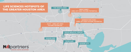 Life Sciences Hotspots of the Greater Houston Area