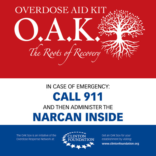 Serve You Rx Transitions Ownership of Overdose Aid Kit (OAK) Program to the Clinton Foundation for National Scaling