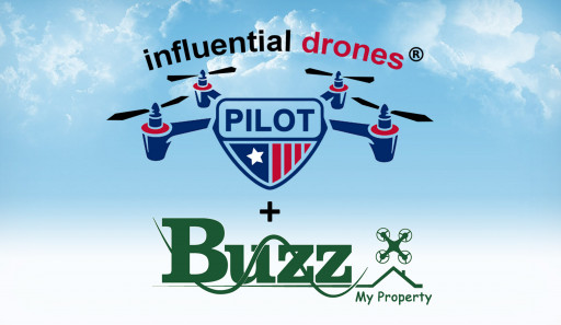 Influential Drones & Buzz My Property Logo