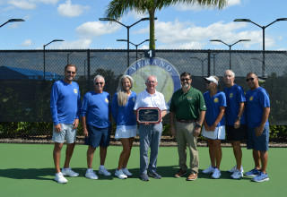 Outdoor Pickleball Facility of the Year Plaque Presentation