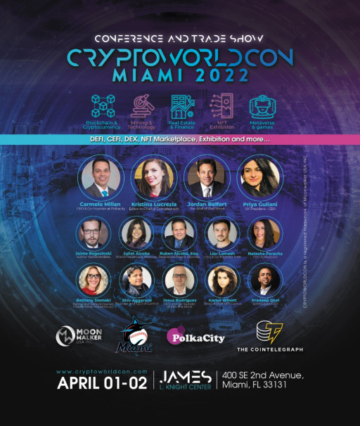Polka City Joins CryptoWorldCon in Miami on April 2022