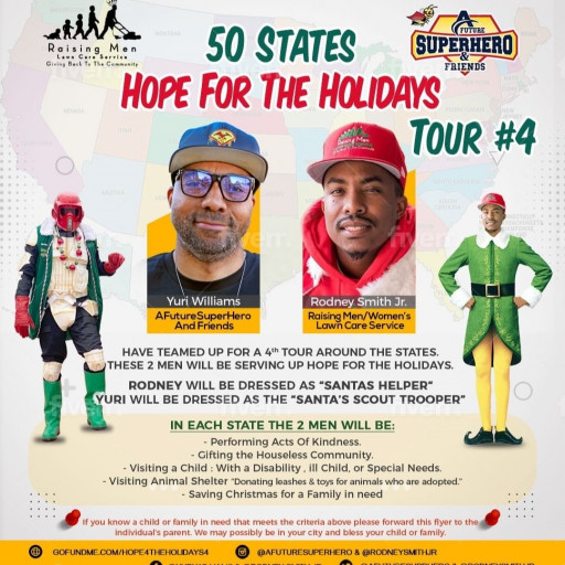 AFutureSuperHero And Friends and Rodney Smith, Jr. Partner for ‘Hope 4 The Holidays’ USA Tour