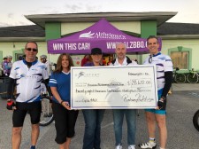 Discovery Senior Living Execs Present a Check for $28,632 to the Brevard Alzheimer's Foundation at Cycle4ALZ