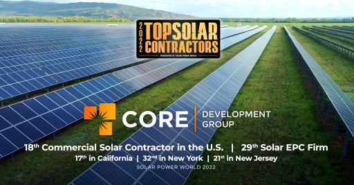 Core Development Group - A 2022 Top Solar Contractor