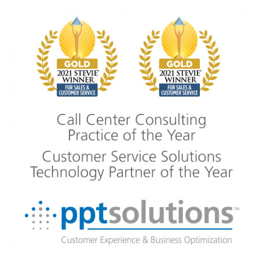 PPT Solutions Wins Stevie Awards® for Call Center Consulting Practice of the Year and Customer Service Solutions Technology Partner of the Year