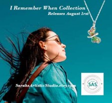 I Remember When Collection - She is my Butterfly Cremation Urn Necklace