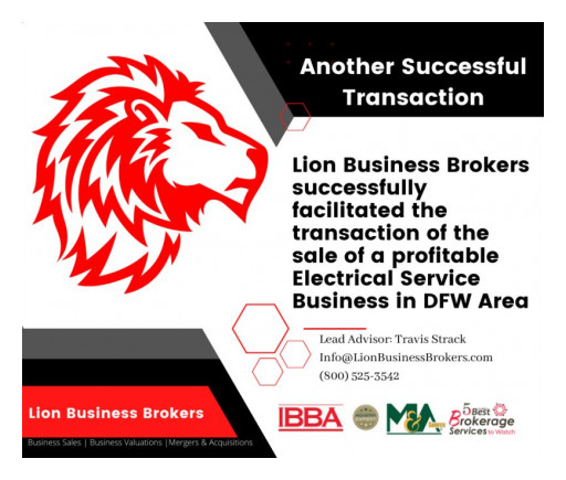 Lion Business Brokers Successfully Facilitated the Transaction of the Sale of a Electrical Service Business