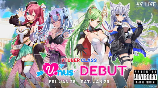 4V Live Announces Debut Schedule for a New VTuber Class '4Vnus'