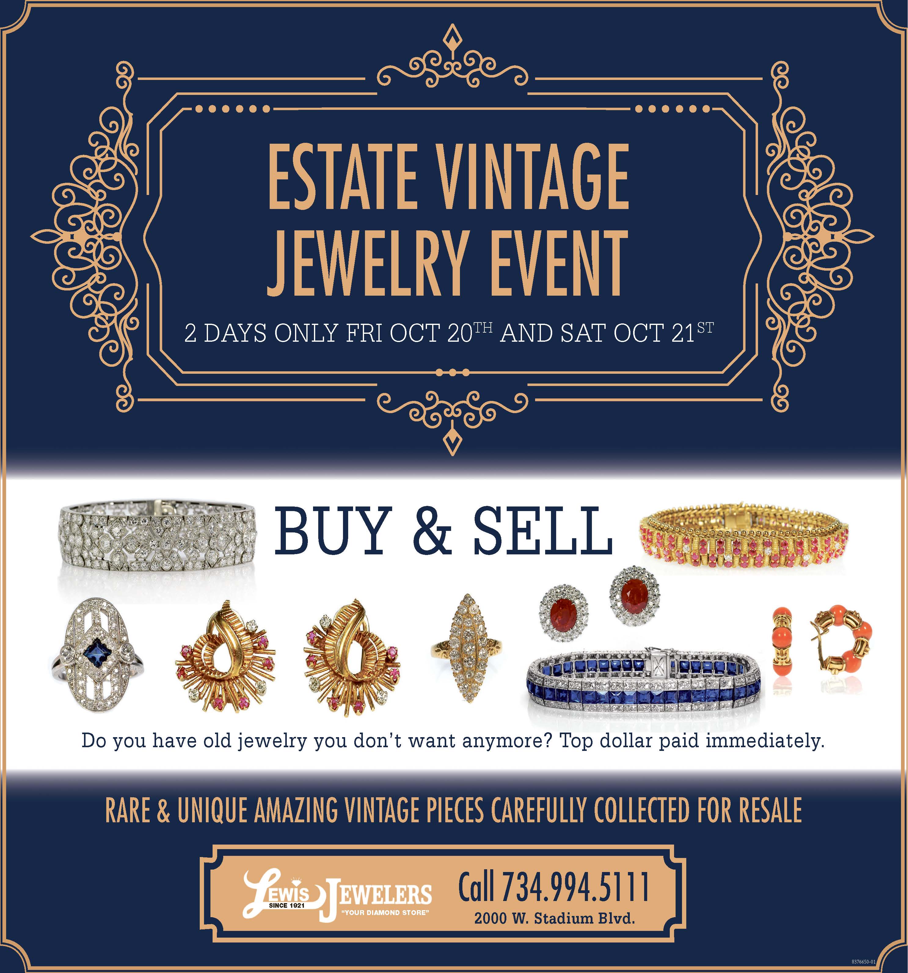 Ann Arbor Fine Jewelry Retailer Lewis Jewelers Announces Vintage