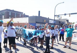 The Buffalo chapter of the Foundation for a Drug-Free World and the Lifesavers marched to bring the truth about drugs to the youth of Buffalo.