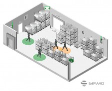 Sewio RTLS for Employee Location Tracking