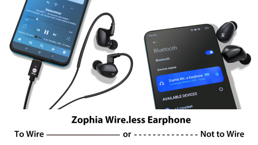 Zorloo presenta los auriculares internos de modo dual inalámbricos Zophia