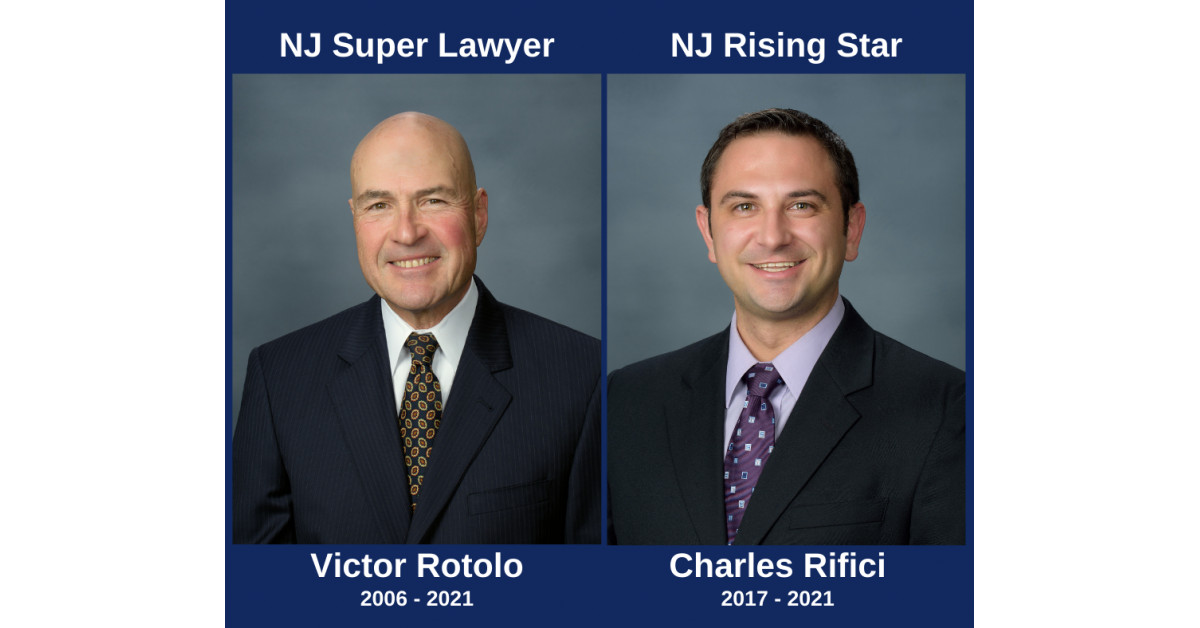 Rotolo, Rifici Named to Thomson Reuters' 2021 New Jersey Super Lawyers