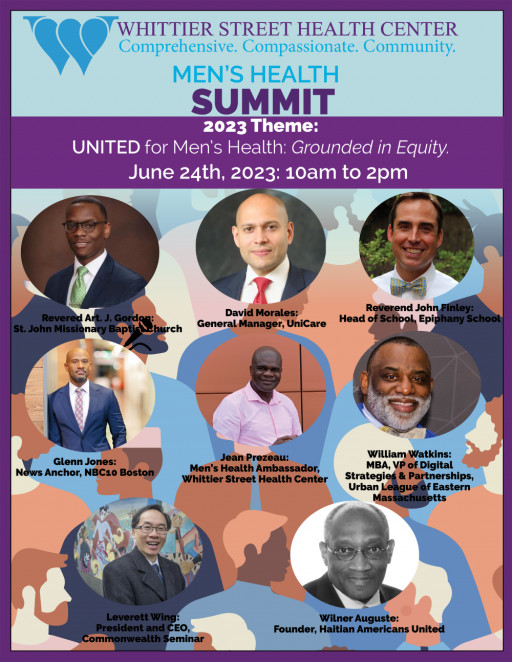 Whittier Street Health Center to Hold June 24 Men's Health Summit - UNITED for Men's Health: Grounded in Equity