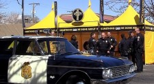 The classic 1962 cop car broke the ice at the Coffee with a Cop event in Albuquerque, New Mexico, hosted by the local Scientology Volunteer Ministers.