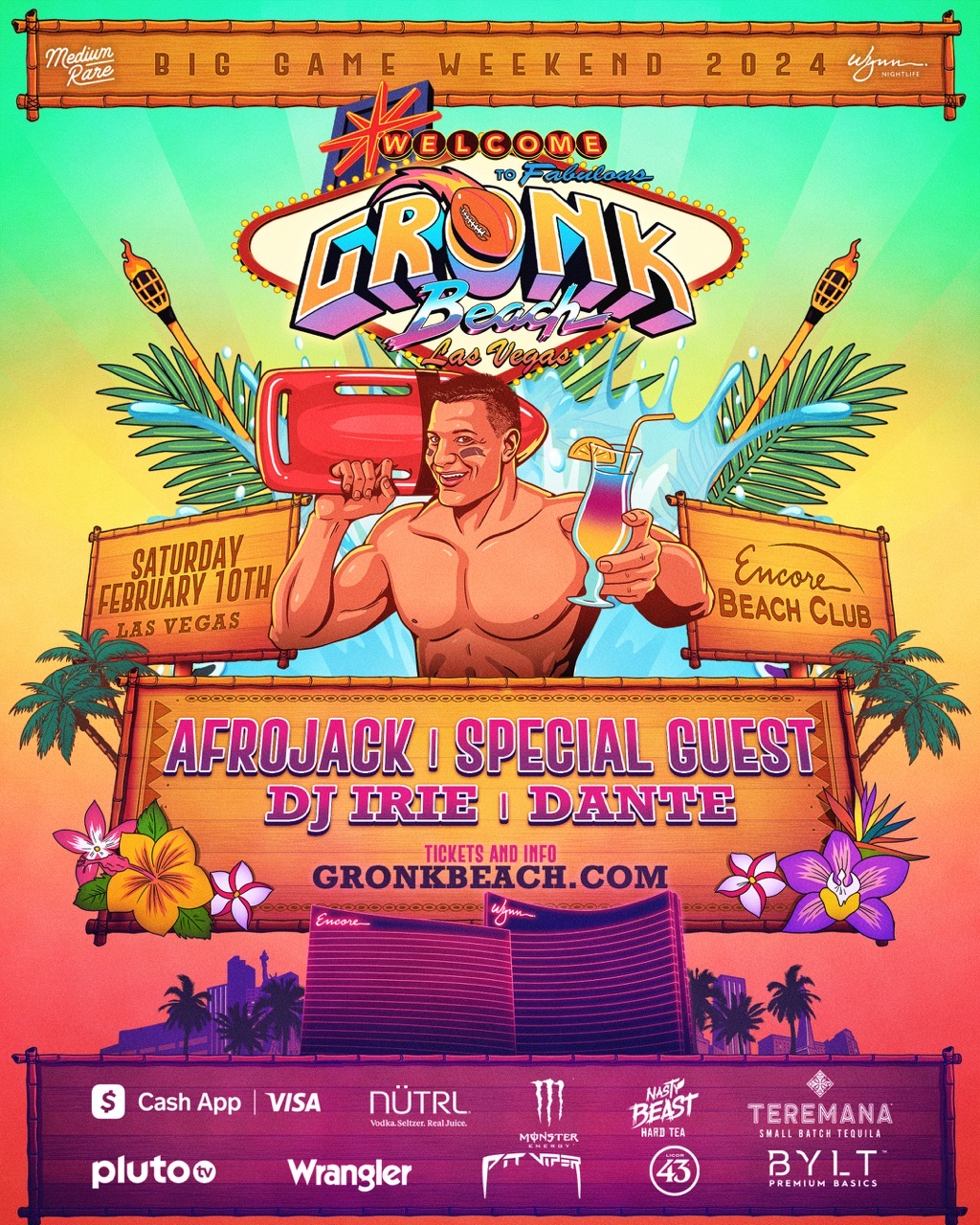 Rob Gronkowski S ‘gronk Beach Set To Invade Big Game Weekend In Las Vegas Type Magazine