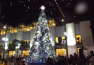 Santa Monica Tree Lighting Event and Live Special Effects by TLC Creative