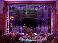 An intelligent water screen creates visual excitement at special events