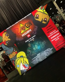 'ZombieCON' Light Box Shines Brightly in the Center of the Convention