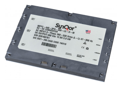 SynQor® Releases a Military Grade Non-Isolated 3-Phase Power Factor Correction Module (MPFC-440-3PH-400-LE)