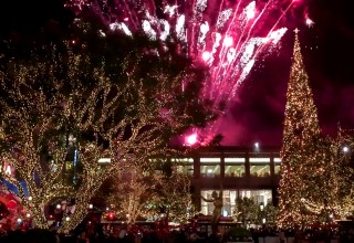 Tree Lighting Events Feature Live Special Effects, Fireworks, Xylobands LED Wristbands