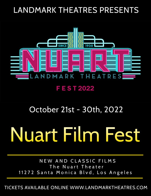Nuart Film Festival to Open October 21st at West Los Angeles' Nuart Theatre