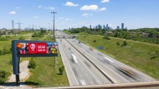 Newly constructed digital board on Highway 403