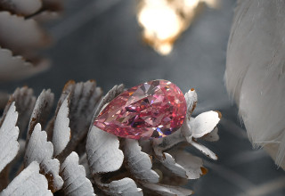 The Argyle Sakura Diamond: A 1.84 carat pear-shaped fancy vivid purplish pink diamond