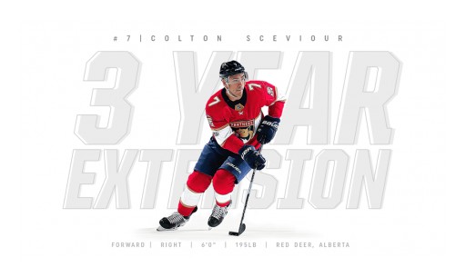 Panthers Agree to Terms With Forward Colton Sceviour on 3-Year Extension