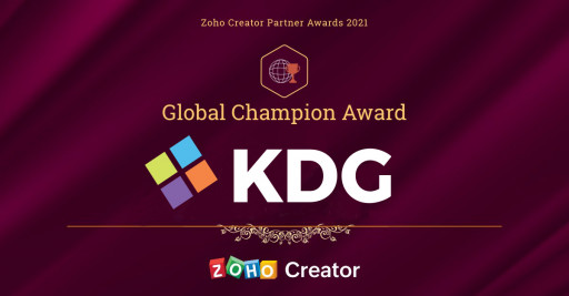 KDG Named #1 Global Zoho Creator Partner