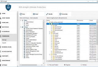 RDS-Knight V4.5 Introduces Permissions' management for Registry and Printers! 