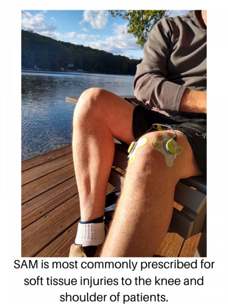 SAM is most commonly prescribed for soft tissue injuries