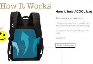 ACOOL, the World's Best Self-Cooling Backpack, Coming to Indiegogo in June