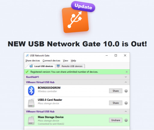 Electronic Team Releases USB Network Gate 10 Featuring Enhanced Encryption & Extended OS Support