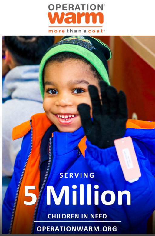 Operation Warm is on Track to Surpass 5 Million Children Served This Year