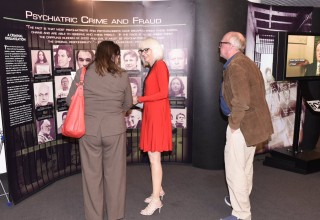 Hundreds of people toured the CCHR traveling exhibit during its two-day engagement in Toronto
