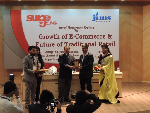 G.R. Raghavender Mentored the Students of JIMS, Rohini During a One Day Seminar on 'Growth of E-Commerce and Future of Traditional Retail'